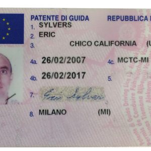ITALIAN DRIVER’S LICENSE