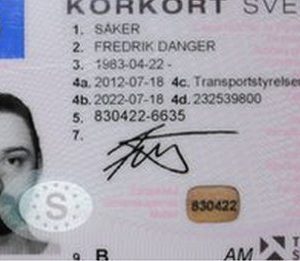 SWEDISH DRIVER’S LICENSE