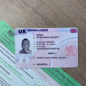 UK DRIVER’S LICENSE
